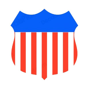 United States shield logo listed in symbols and history decals.