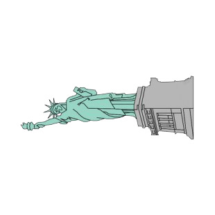 United States Statue Of Liberty listed in symbols and history decals.