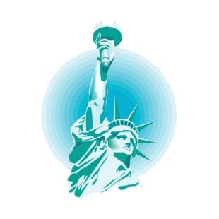 United States Statue Of Liberty logo listed in symbols and history decals.