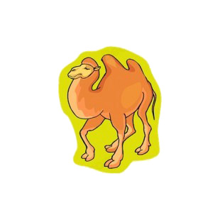 Camel walking listed in more animals decals.