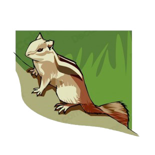 Beige and brown chipmunk  listed in more animals decals.