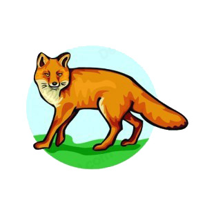 Fox with fierce look listed in more animals decals.