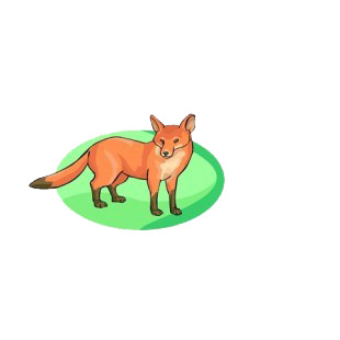 Red fox listed in more animals decals.