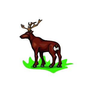 Brown siberian stag listed in more animals decals.