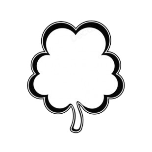 Shamrock frame listed in saint patrick's day decals.