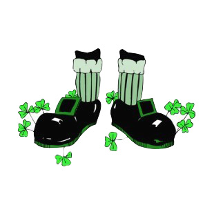 Leprechaun feets listed in saint patrick's day decals.