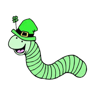 Irish worm listed in saint patrick's day decals.
