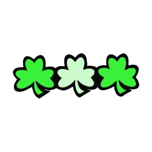 Shamrocks listed in saint patrick's day decals.