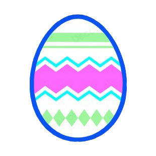 Pink and green easter egg listed in easter decals.
