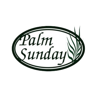 Palm sunday logo listed in easter decals.