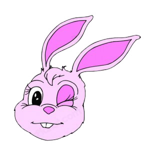 Bunny winking listed in easter decals.
