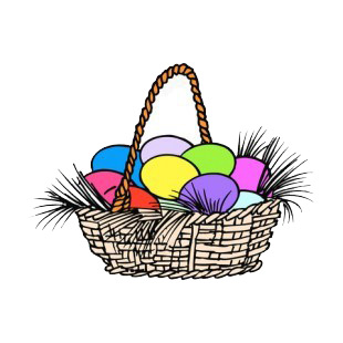 Easter egg basket  listed in easter decals.