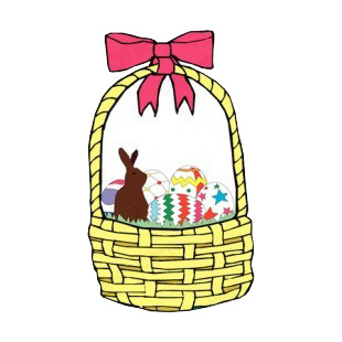 Easter egg basket with purple buckle listed in easter decals.