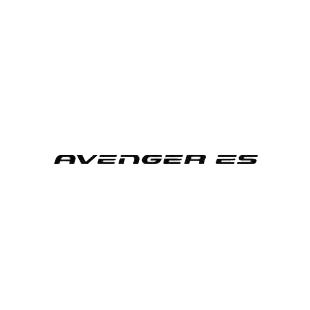 Dodge Avenger ES listed in dodge decals.