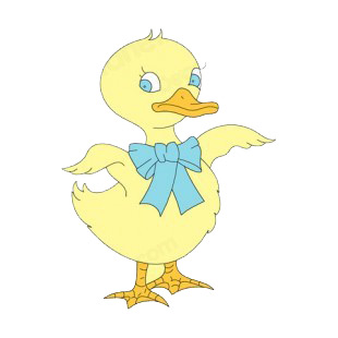 Duck with blue buckle listed in easter decals.