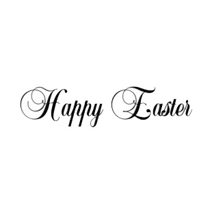 Happy easter title listed in easter decals.