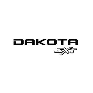 Dodge Truck Dakota SXT listed in dodge truck decals.