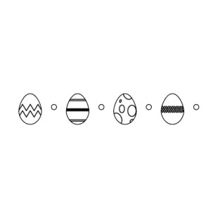 Easter eggs border listed in easter decals.