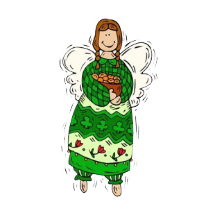 Angel with cookie basket listed in angels decals.