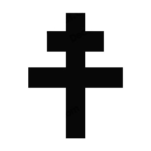 Patriarchal cross listed in crosses decals.