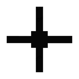 Quadrate cross listed in crosses decals.