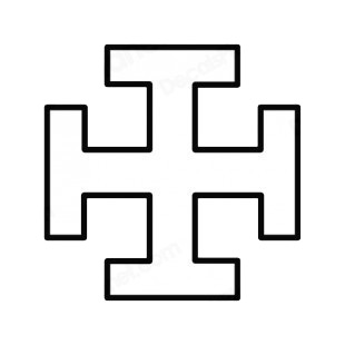 Cross potent listed in crosses decals.