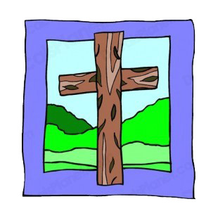 Wooden chistian cross listed in crosses decals.
