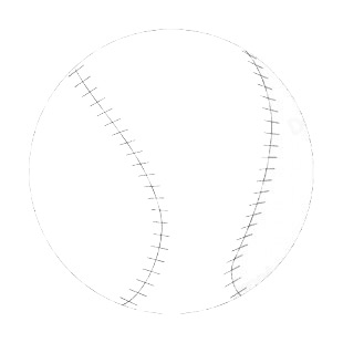 Baseball ball listed in baseball and softball decals.