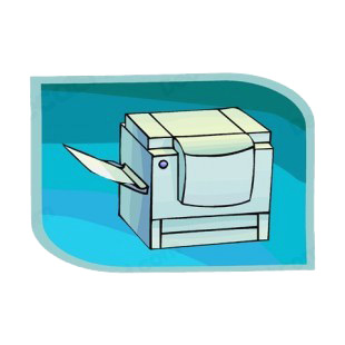 Copier listed in business decals.