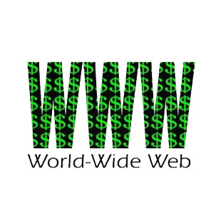 World wide web title listed in business decals.