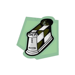 Computer tower in chess shape listed in business decals.
