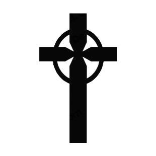 Celtic cross listed in crosses decals.