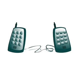 Communication speakerphones listed in business decals.