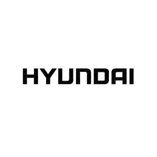 Hyundai logo listed in hyundai decals.
