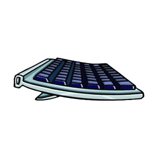Computer keyboard listed in business decals.