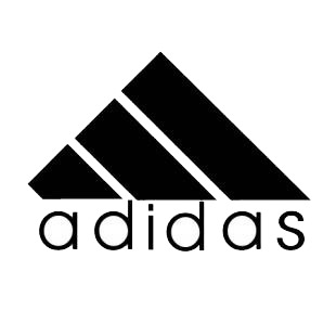 Adidas logo listed in famous logos decals.
