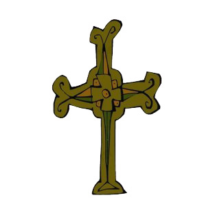 Green eastern cross  listed in crosses decals.