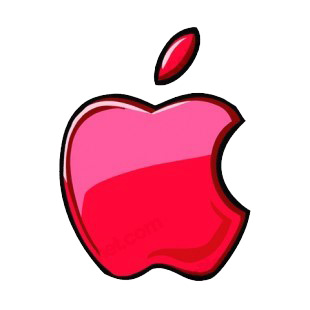 Aplle on Red Apple Logo Business Decals  Decal Sticker  12265