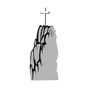 Cross on hill listed in crosses decals.