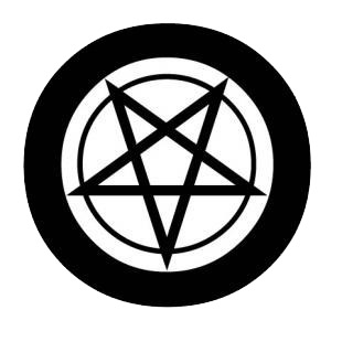 Satan star logo listed in famous logos decals.