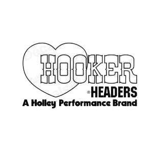 Hooker headers A holley performance brand listed in performance logo decals.
