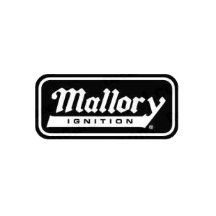 Mallory ignition listed in performance logo decals.