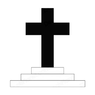 Calvary cross listed in crosses decals.