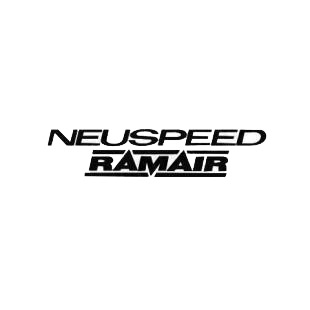Neuspeed Ramair listed in performance logo decals.