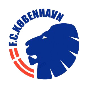 FC Copenhagen FC Kobenhavn soccer team logo listed in soccer teams decals.