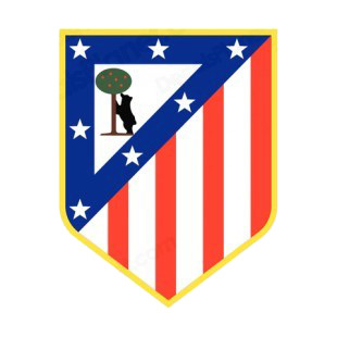 Atletico Madrid soccer team logo listed in soccer teams decals.