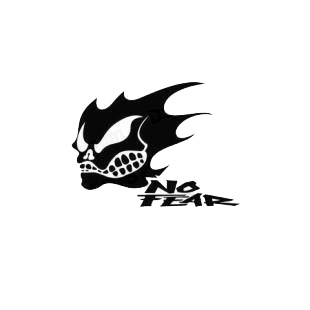 No fear skull solid listed in performance logo decals.