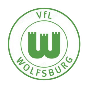 VfL Wolfsburg soccer team logo listed in soccer teams decals.