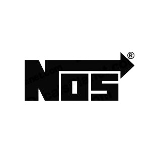 NOS listed in performance logo decals.