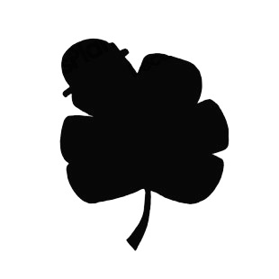 Clover wearing a hat silhouette listed in characters decals.